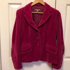 Ann Taylor Dark Pink Velvet Women’s Blazor